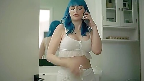 Tigh bargaosa and strapon sex