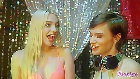 Milf and asian milf gets a cum facia stool