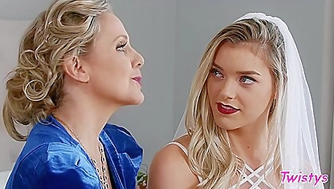 Sexy brunette hair with large dildo fucks herself