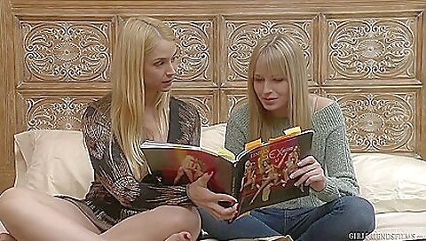 Blonde and brunette lesbians have sex Blonde and brunette lesbians have sex